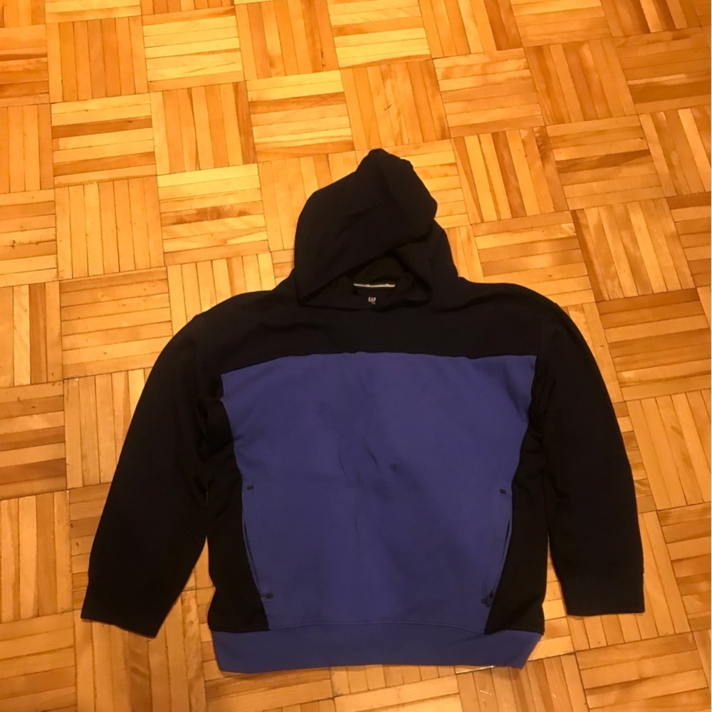 GAP Kids Blue and Black Hoodie